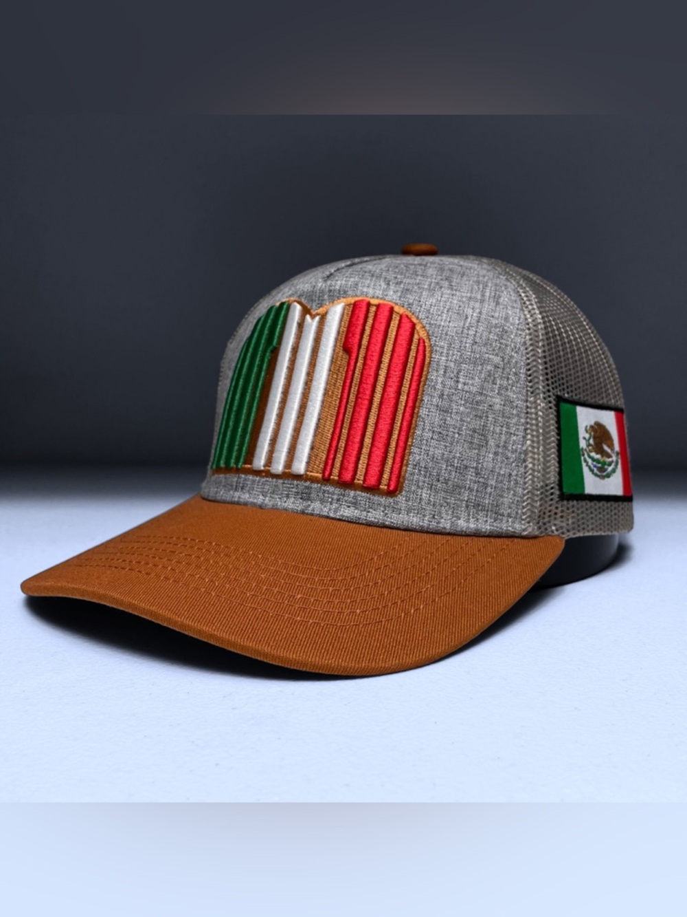 Gorra Snapback Baseball con Bandera de México Bordada